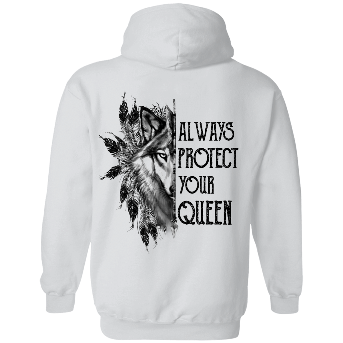 Wolf Always Protect Queen Hoodies Gift For Love Couple – BT