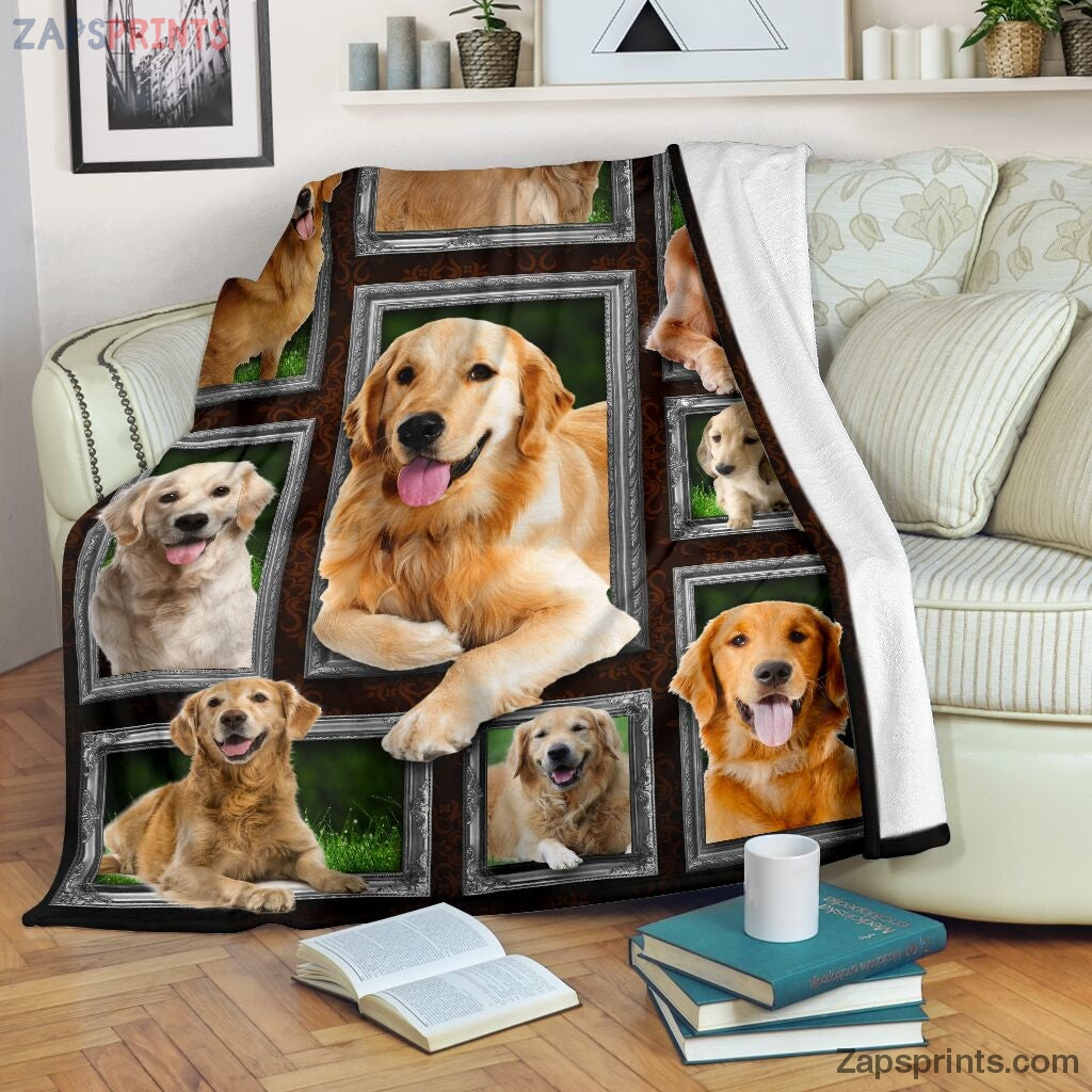 Golden Retriever Lovely Faces Blanket – Cool Gift Ideas