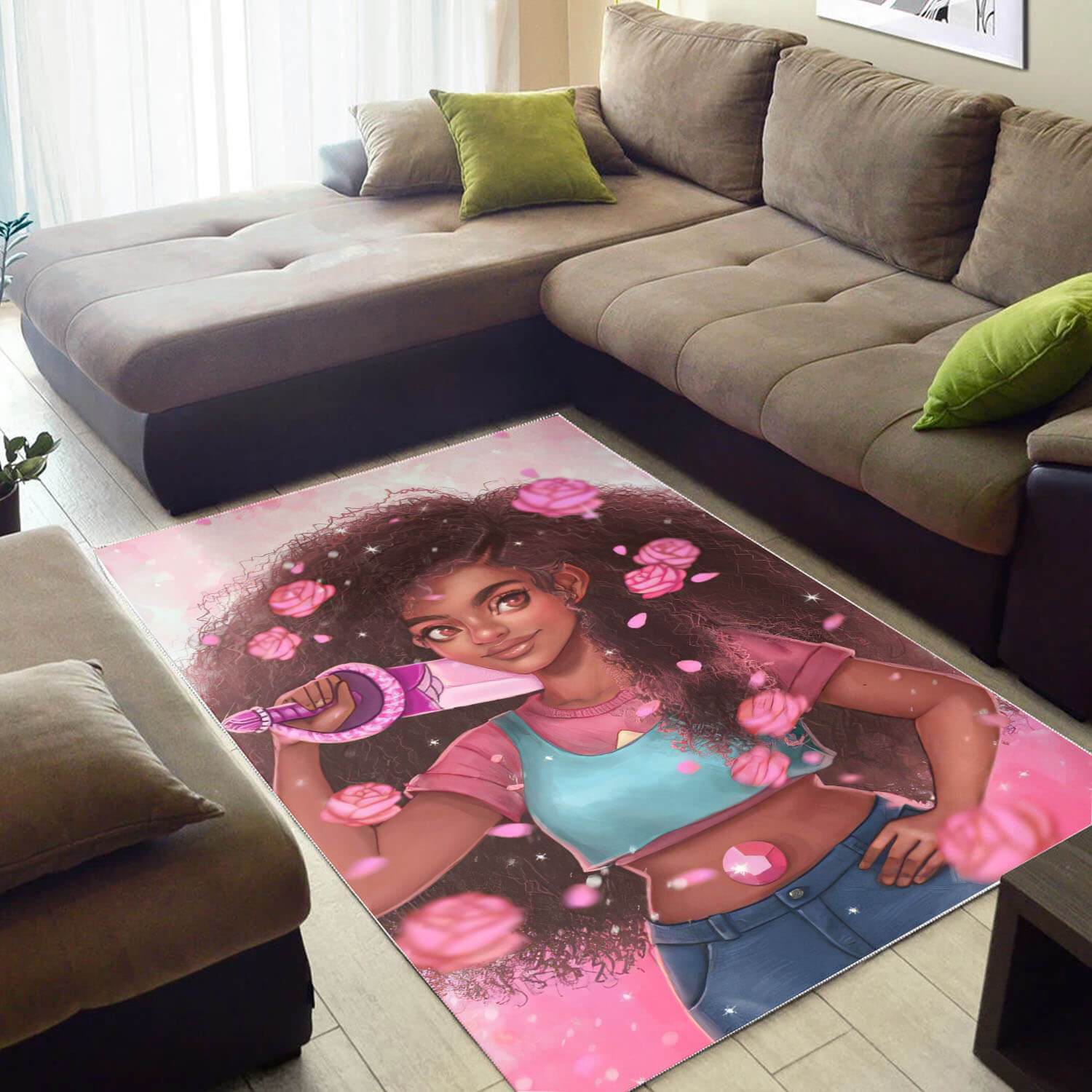 Afrocentric Area Rugs Beautiful Afro American Girl African Carpet African Themed Decorating Ideas WBG25481