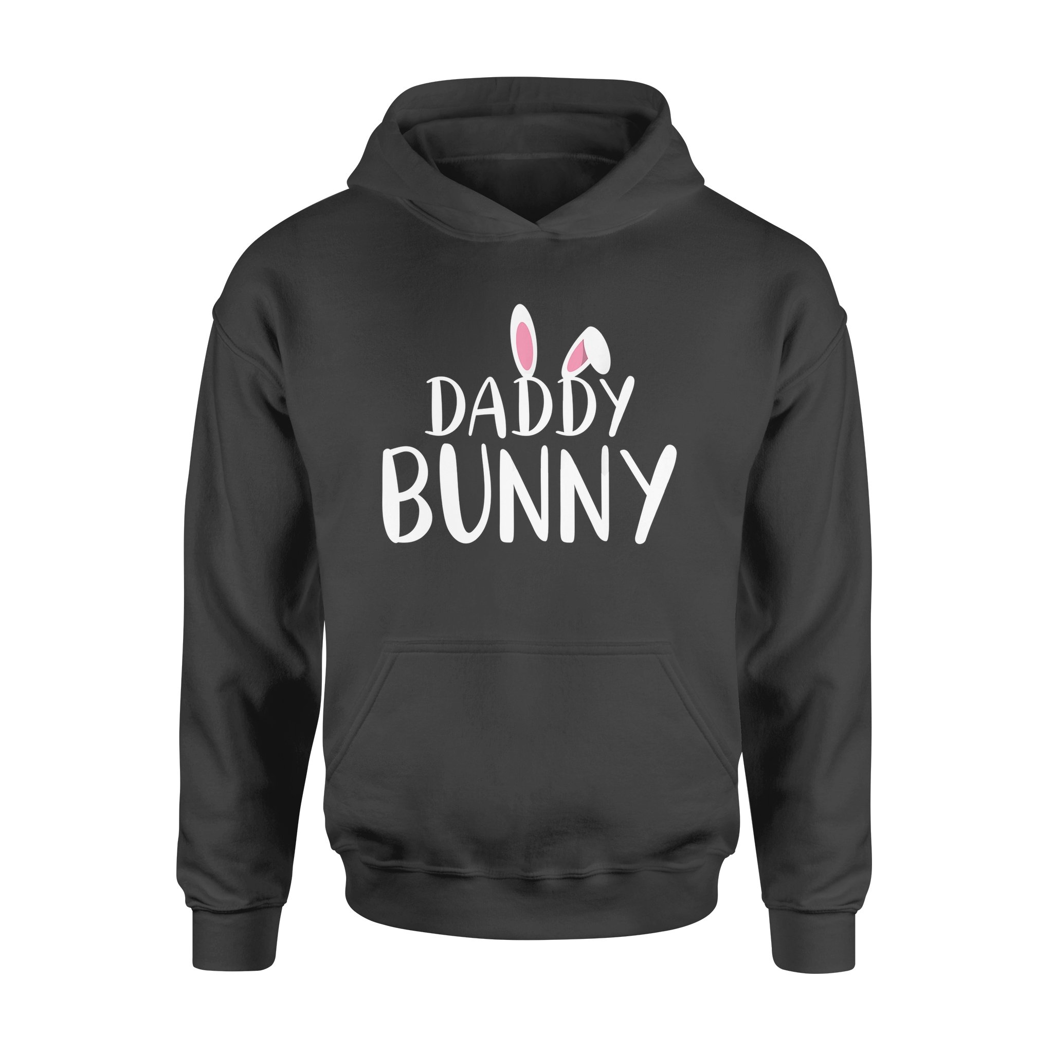 Mens Daddy Bunny Easter Shirt Pregnant Mom Matching Couple – Standard Hoodie