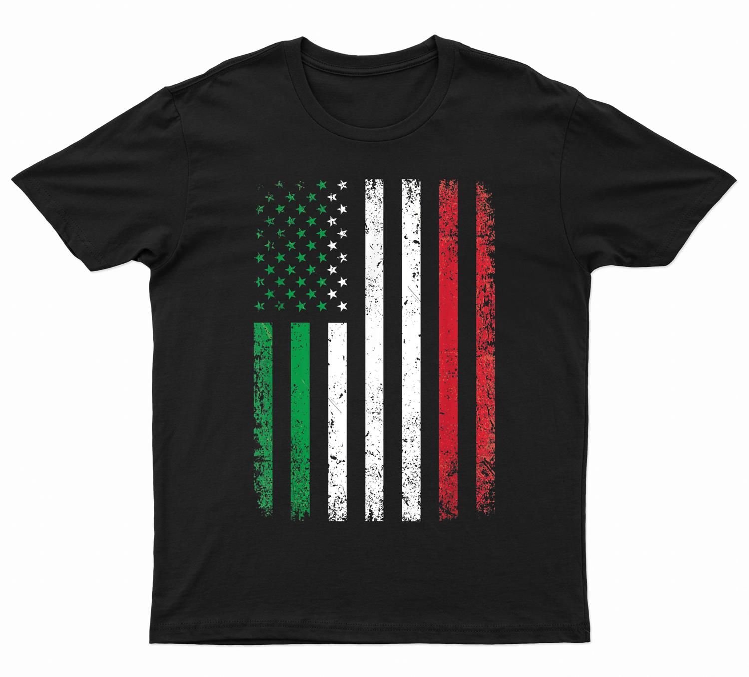 Italy Usa Flag 4Th Of July Patriotic American Italian Flag T-Shirt