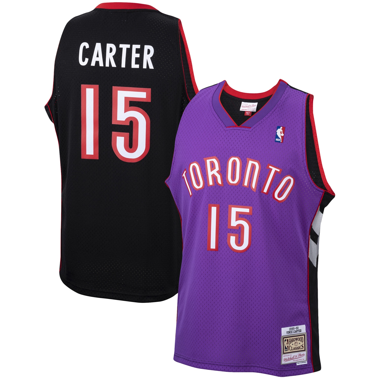 Vince Carter Toronto Raptors Mitchell & Ness 1999/00 Hardwood Classics Swingman Jersey – Purple