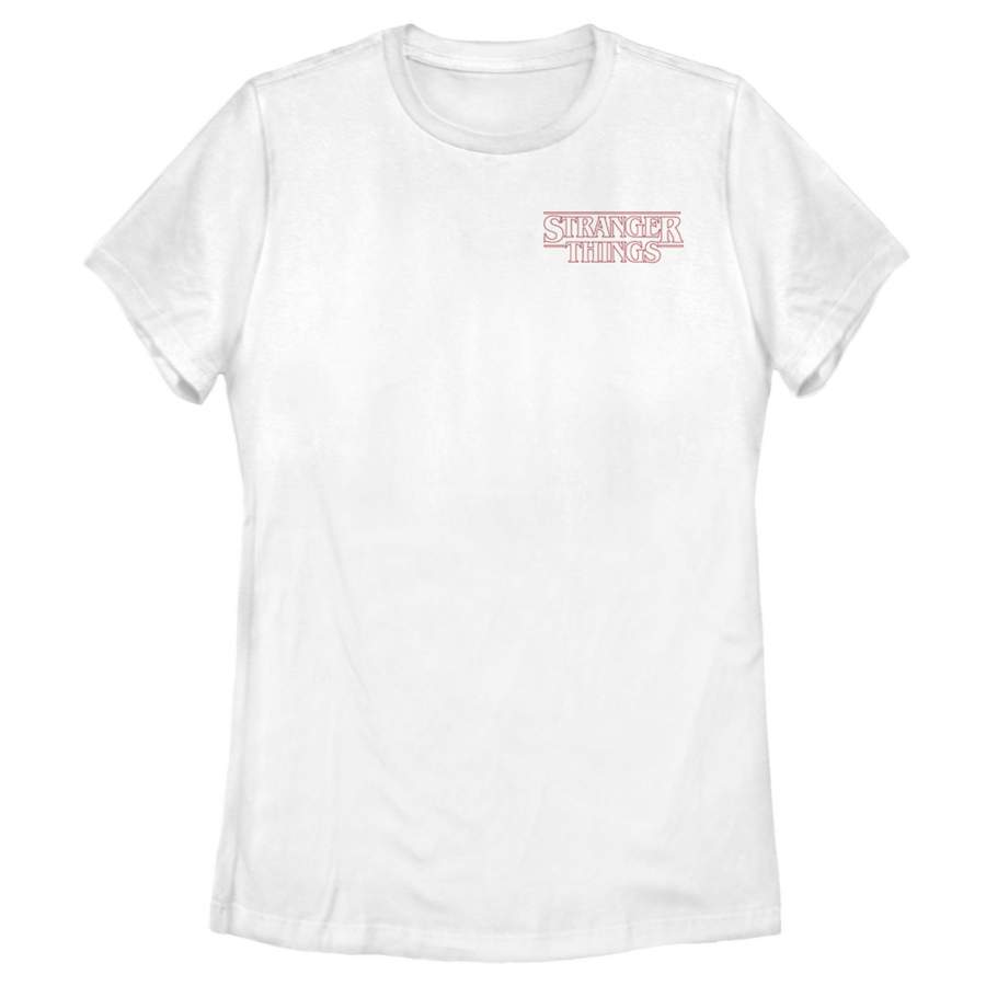 Stranger Things Women’s Classic Logo Badge  T Shirt