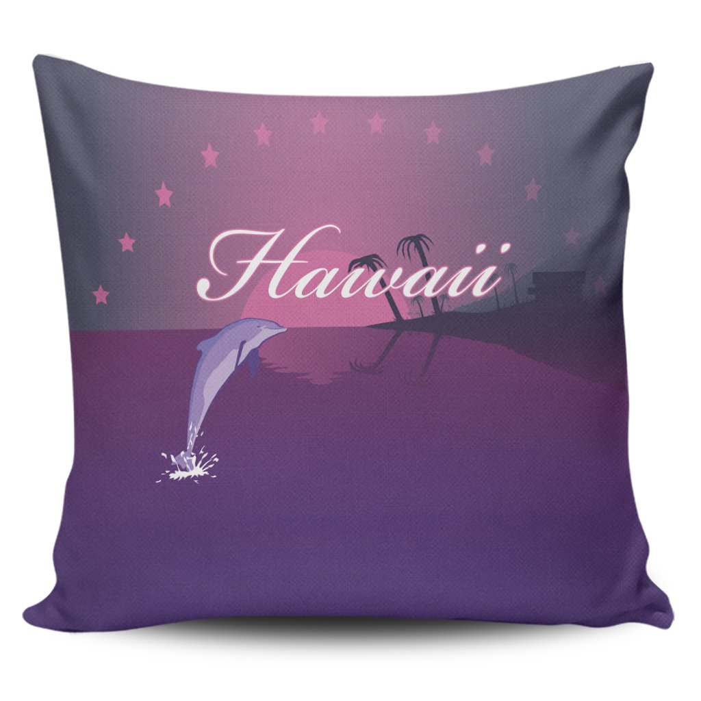 Hawaiian Dolphin Violet Polynesian Pillow Covers – AH – K5