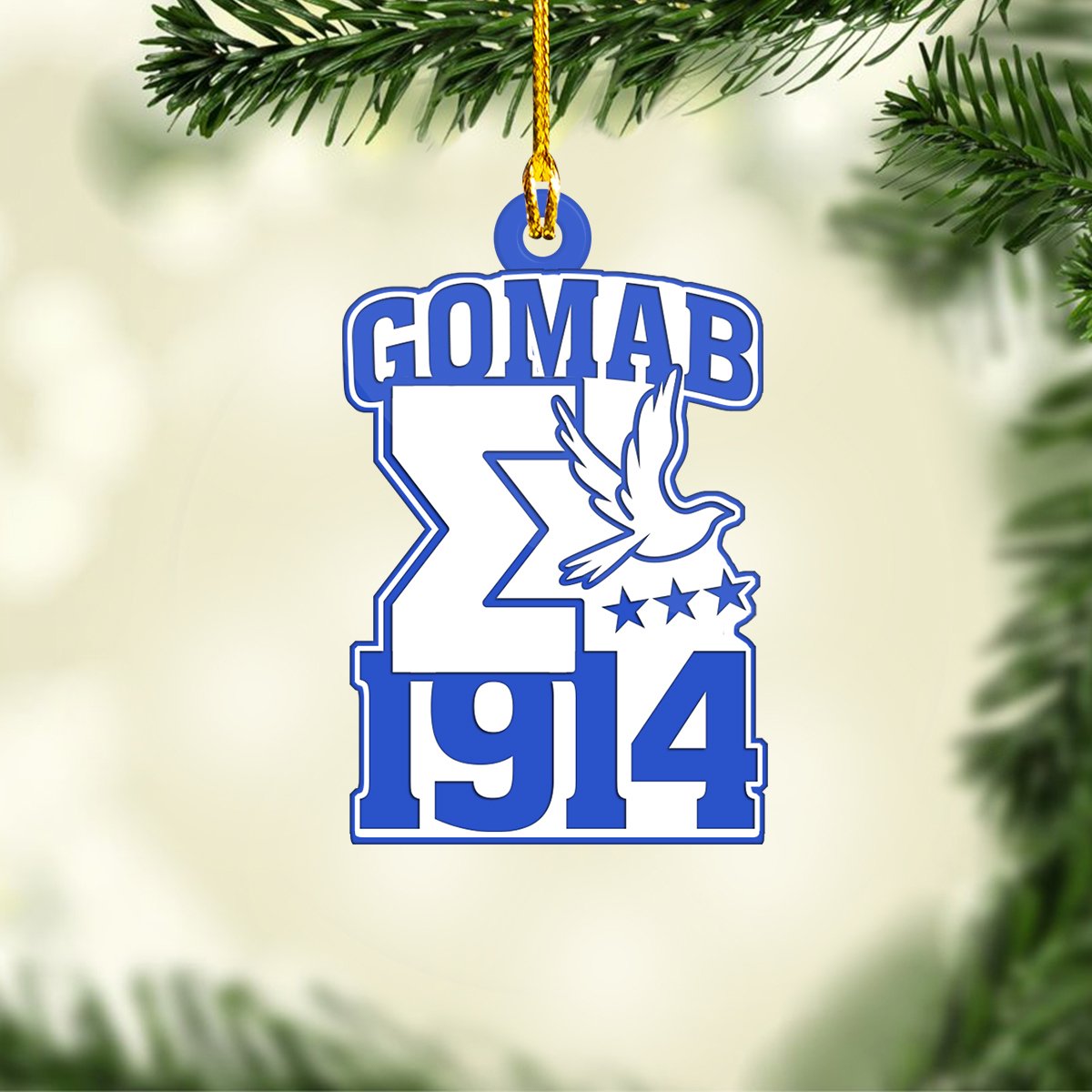 Phi Beta Sigma – Phi Beta Sigma Custom Shaped Ornament – Nvc97