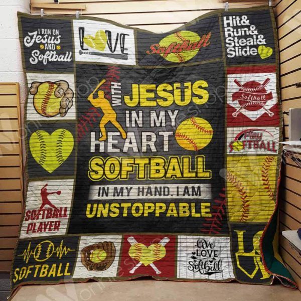 Softball M1302 87o34 3D Quilt Blanket HGM8