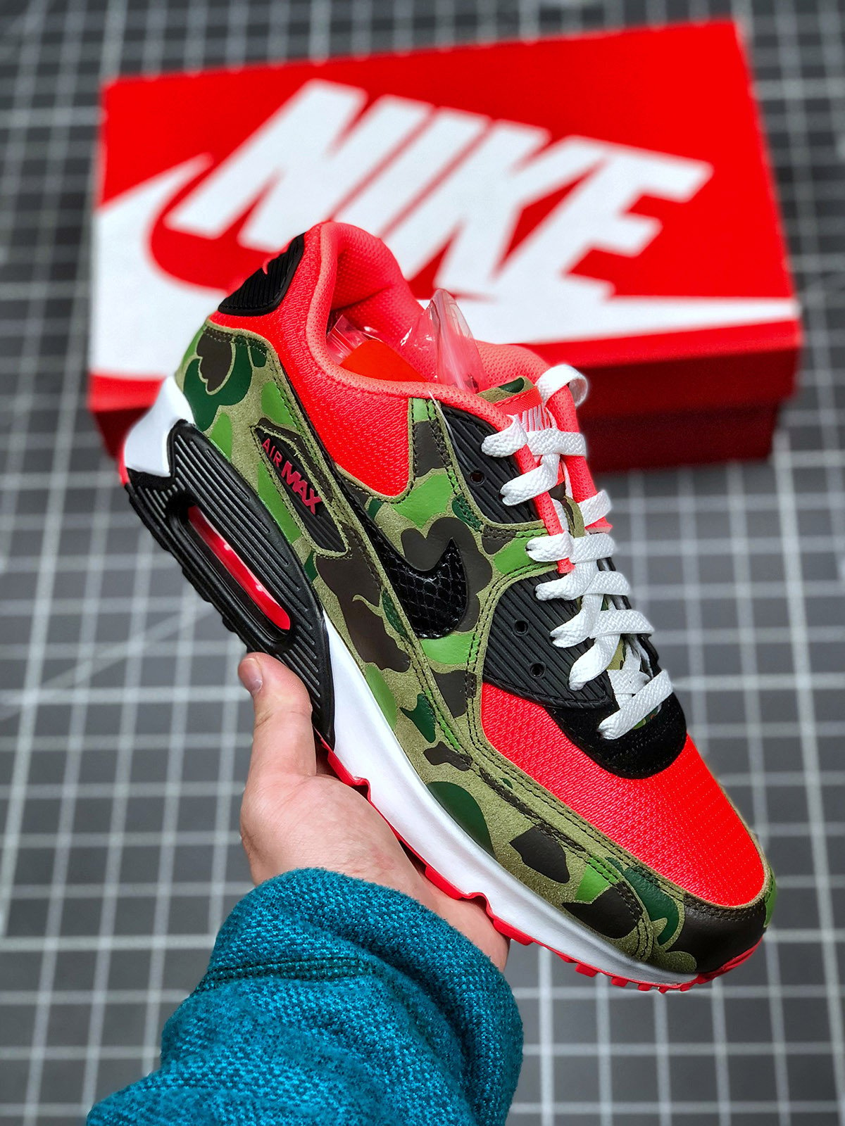 Nike Air Max 90 Reverse Duck Camo InfraredBlack CW6024-600 602091