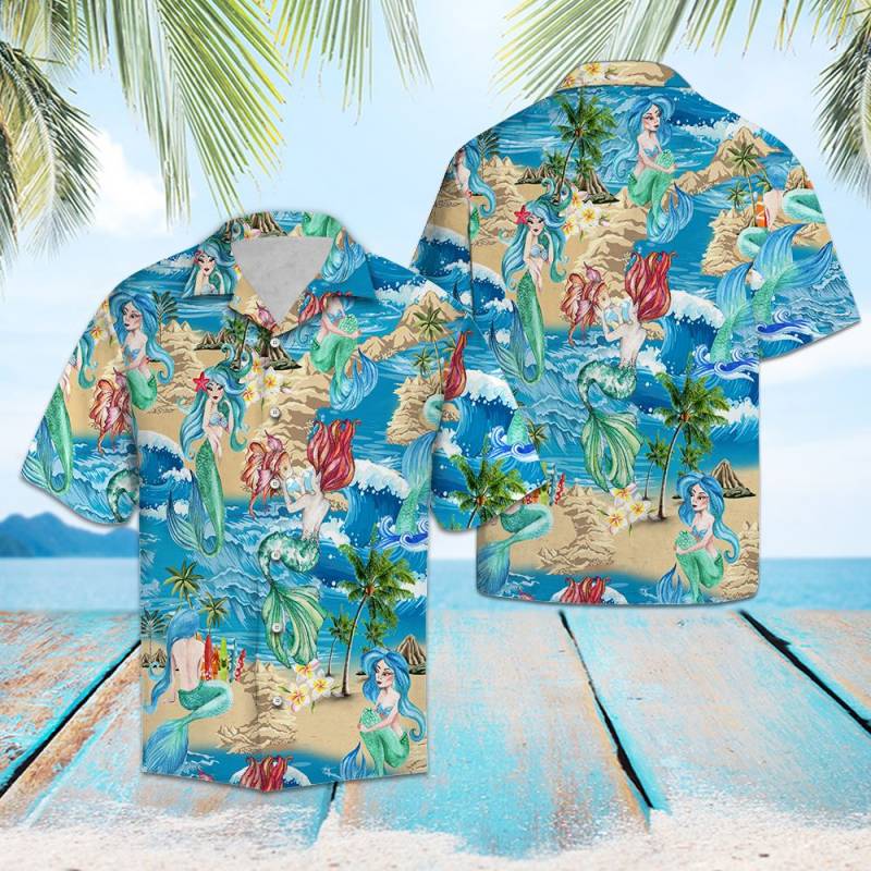 Mermaid Summer Vacation Hawaii Shirt Ha29853