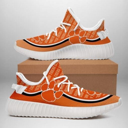 Yeezy Shoes Ncaa Clemson Tigers Yeezy Boost Sneakers V8