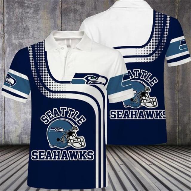 Seattle Seahawks Casual Polo Shirt - Funnymugsandshirts Fashion