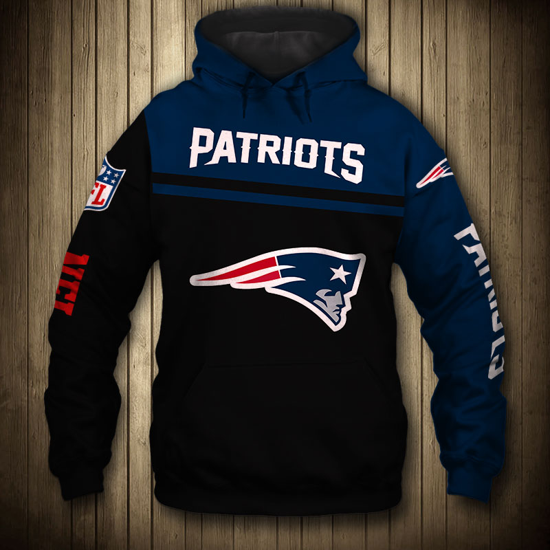 New England Patriots 3D Skull Zip Hoodie Pullover Sweatshirt For Fans