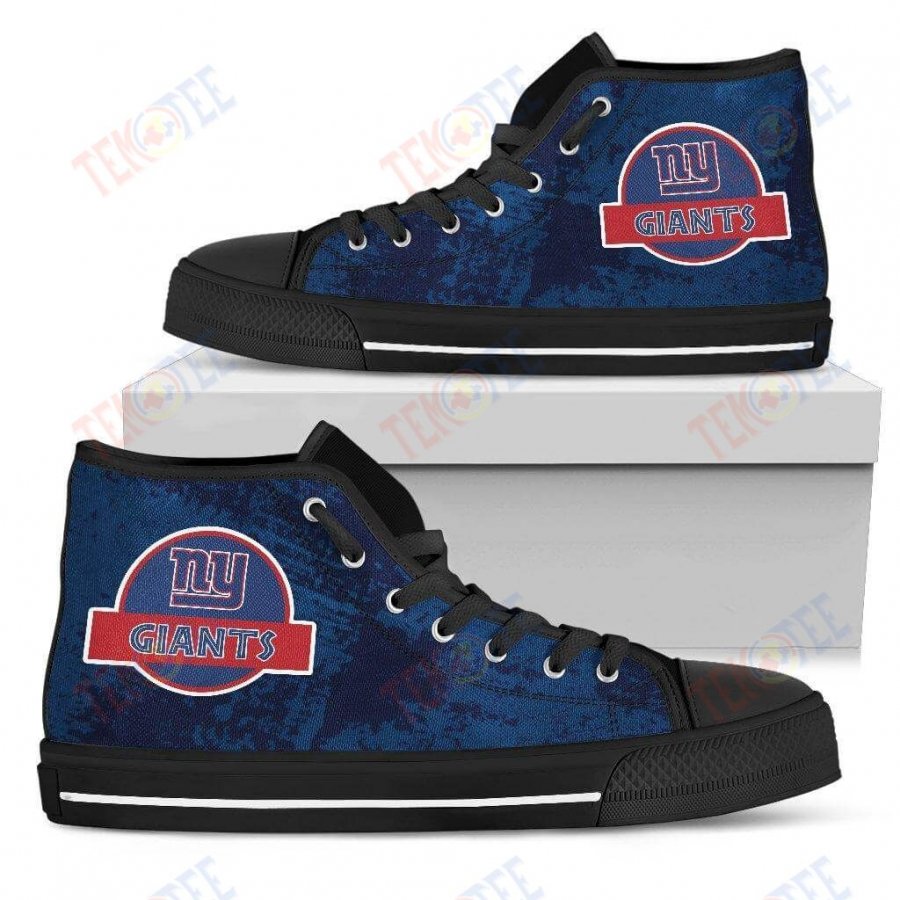 Mens Womens New York Giants High Top Shoes Jurassic Parktop Quality TMT703