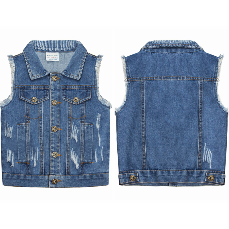 Baby Boys Denim Vest Kids Clothing Spring Autumn Babe Jeans Sleeveless Jacket Outerwear Toddler Tops Children Clothes Blue alx