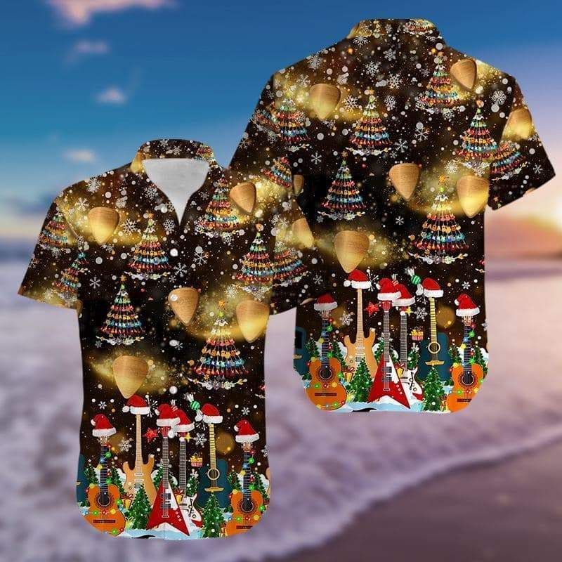 Buy Hawaii Aloha Shirts Guitar Christmas Tree H Ha89811