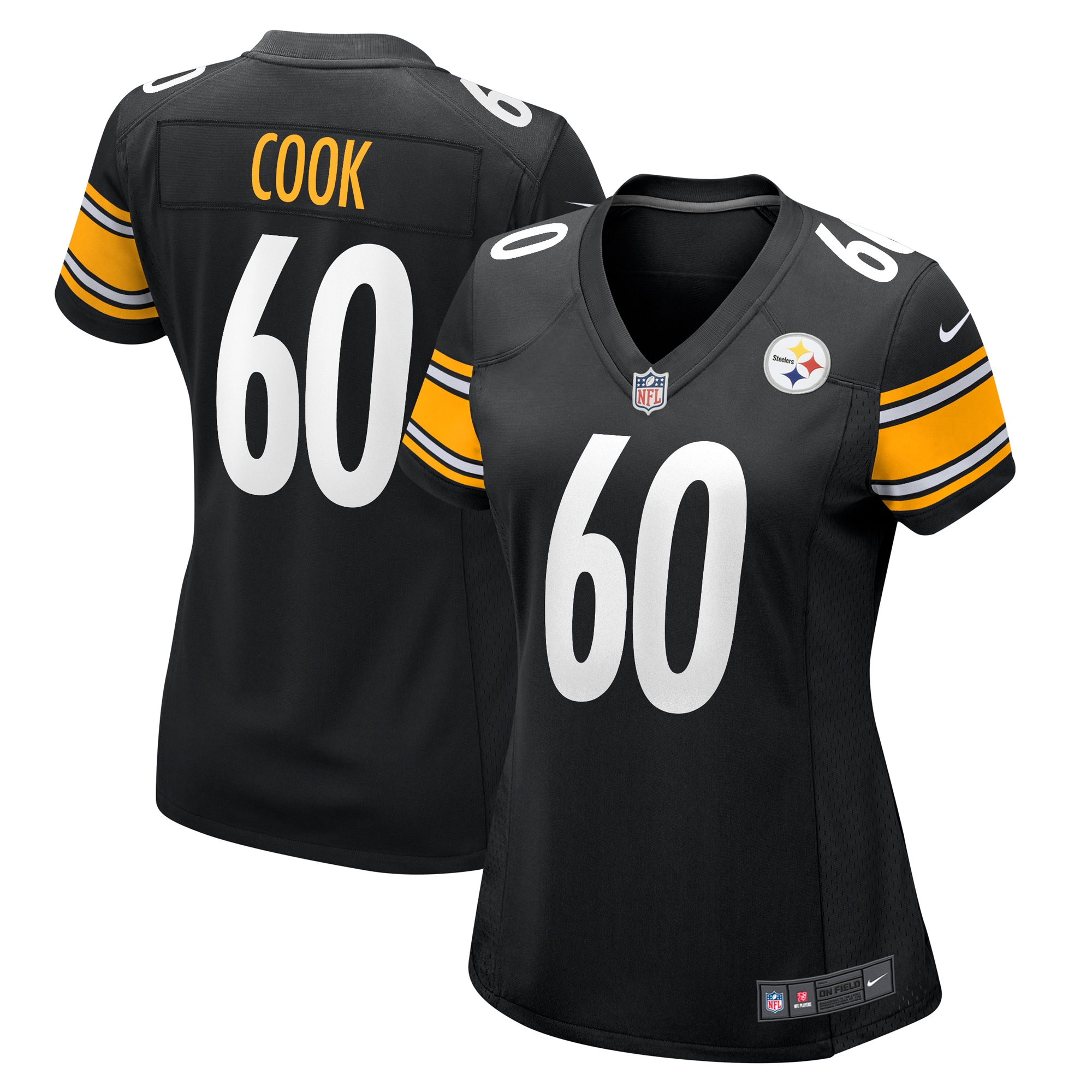 Women’s Pittsburgh Steelers Dylan Cook  Black  Game Jersey