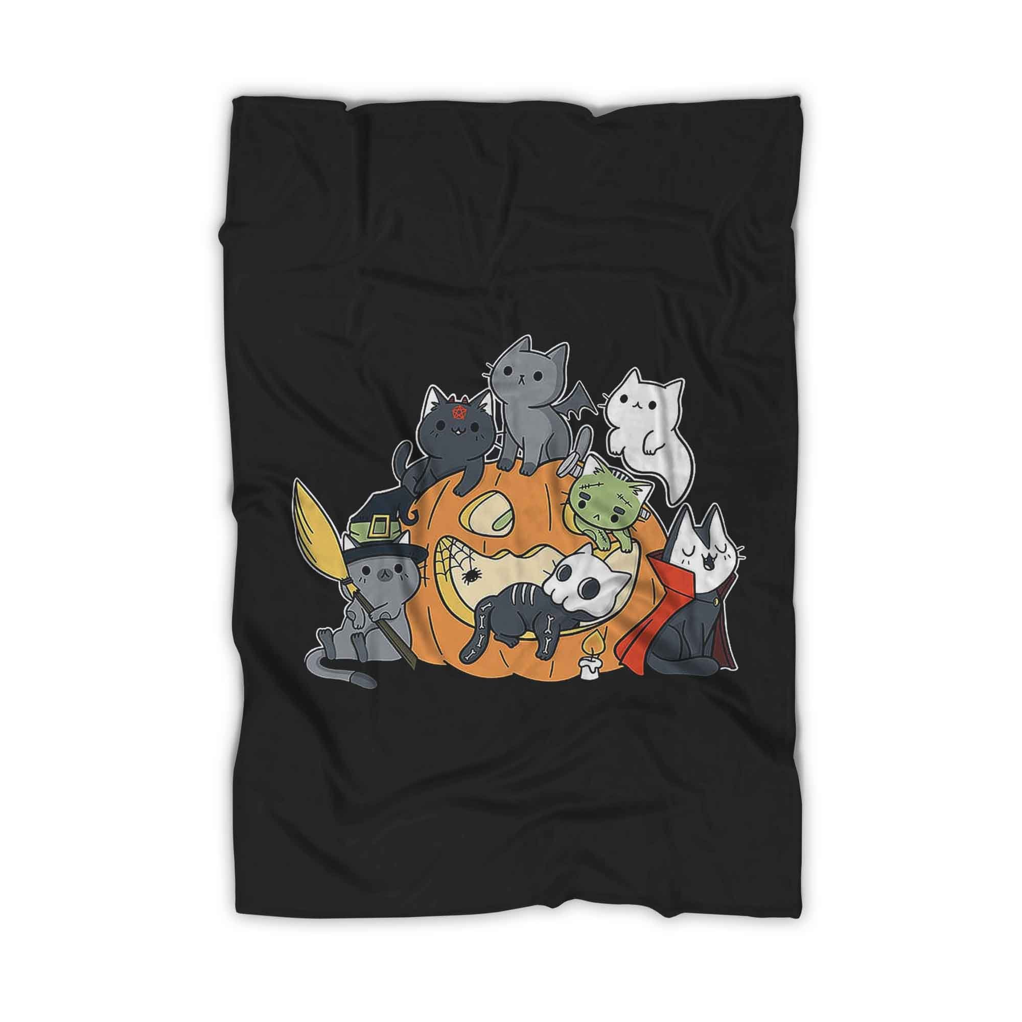 Halloween Kittens Wizards Blanket