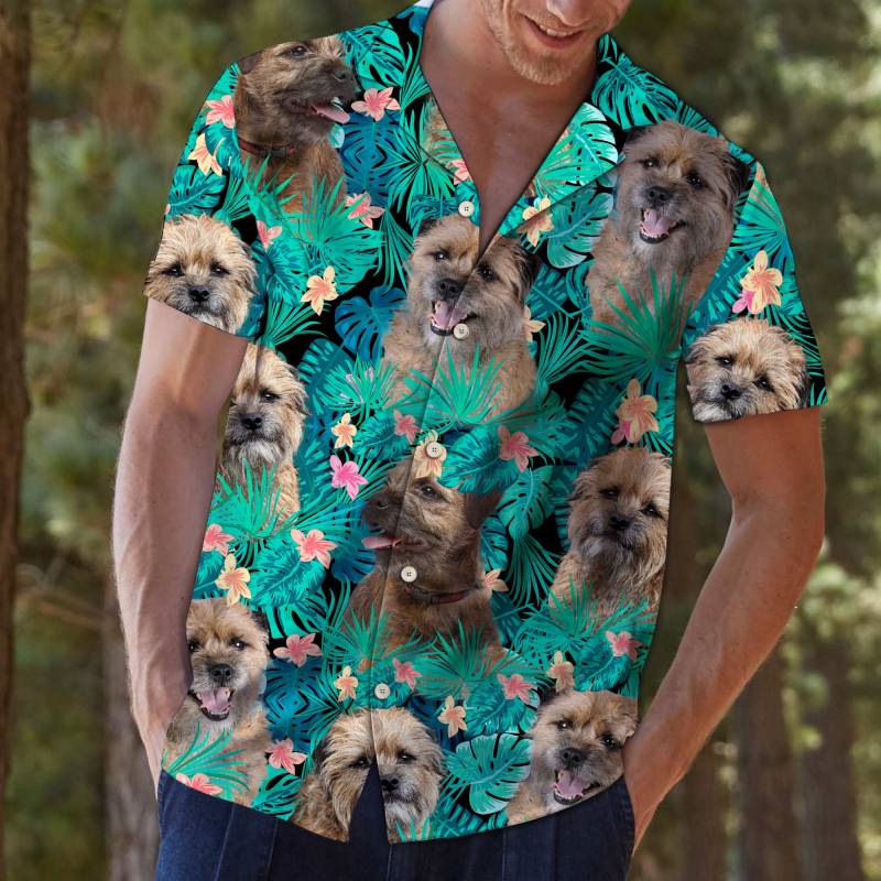 Border Terrier Tropical Hawaiian Shirt Ha89184