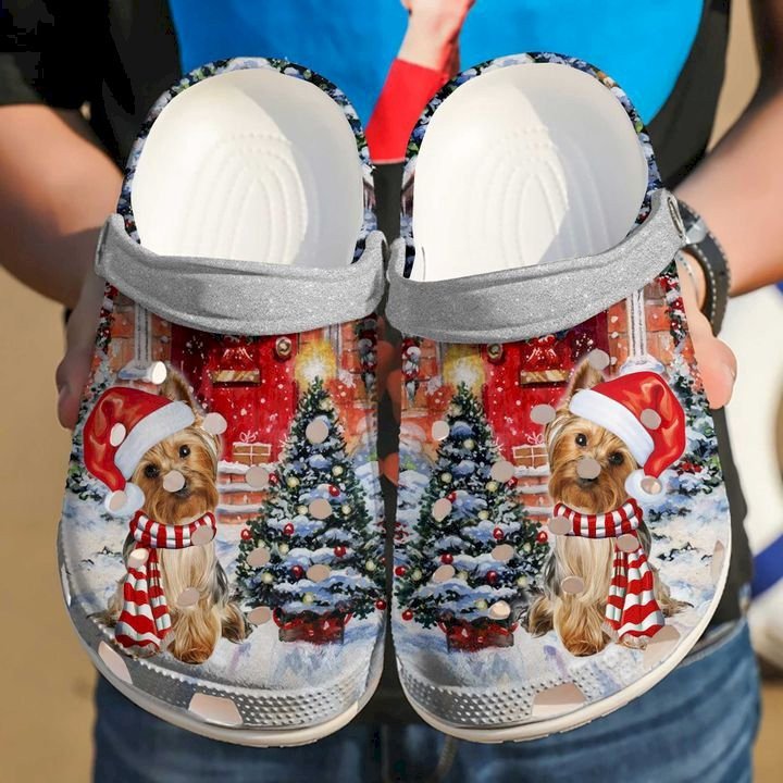 Yorkie Christmas Crocss Crocband Clog Shoes For Men Women
