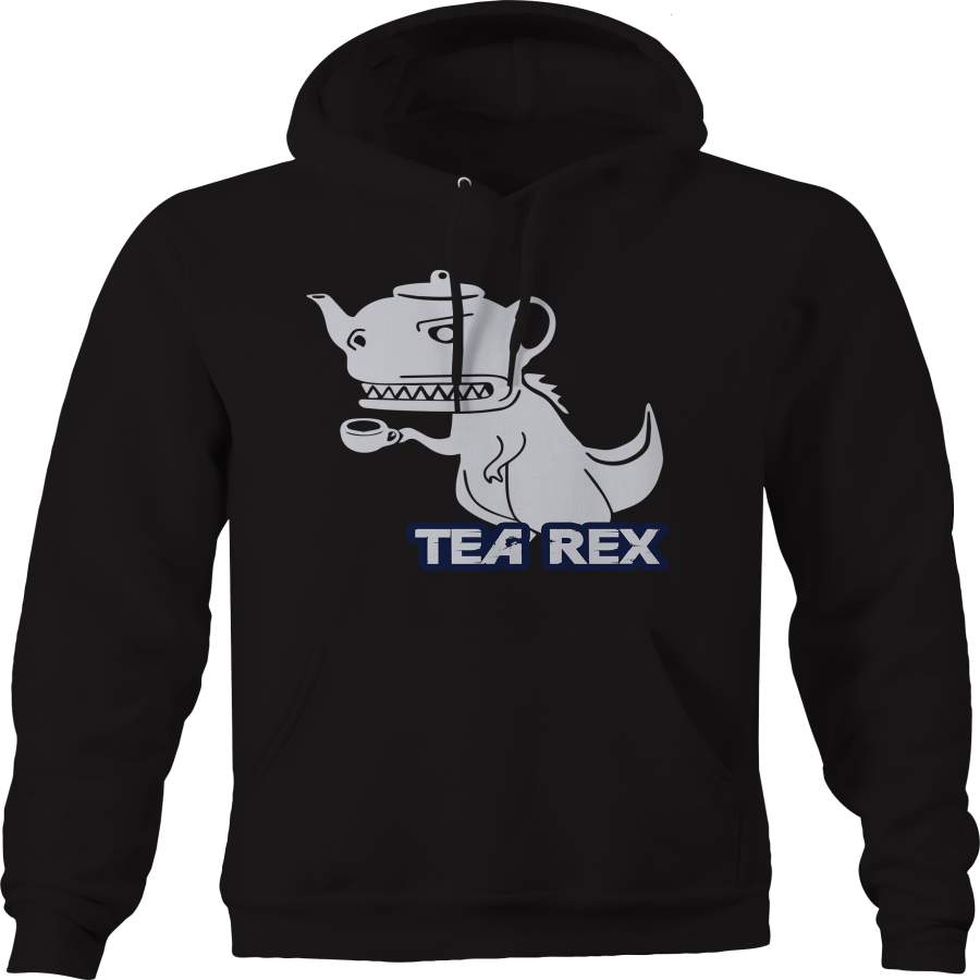 T-Rex Tea Rex Dinosaur Funny Joke Hoodie