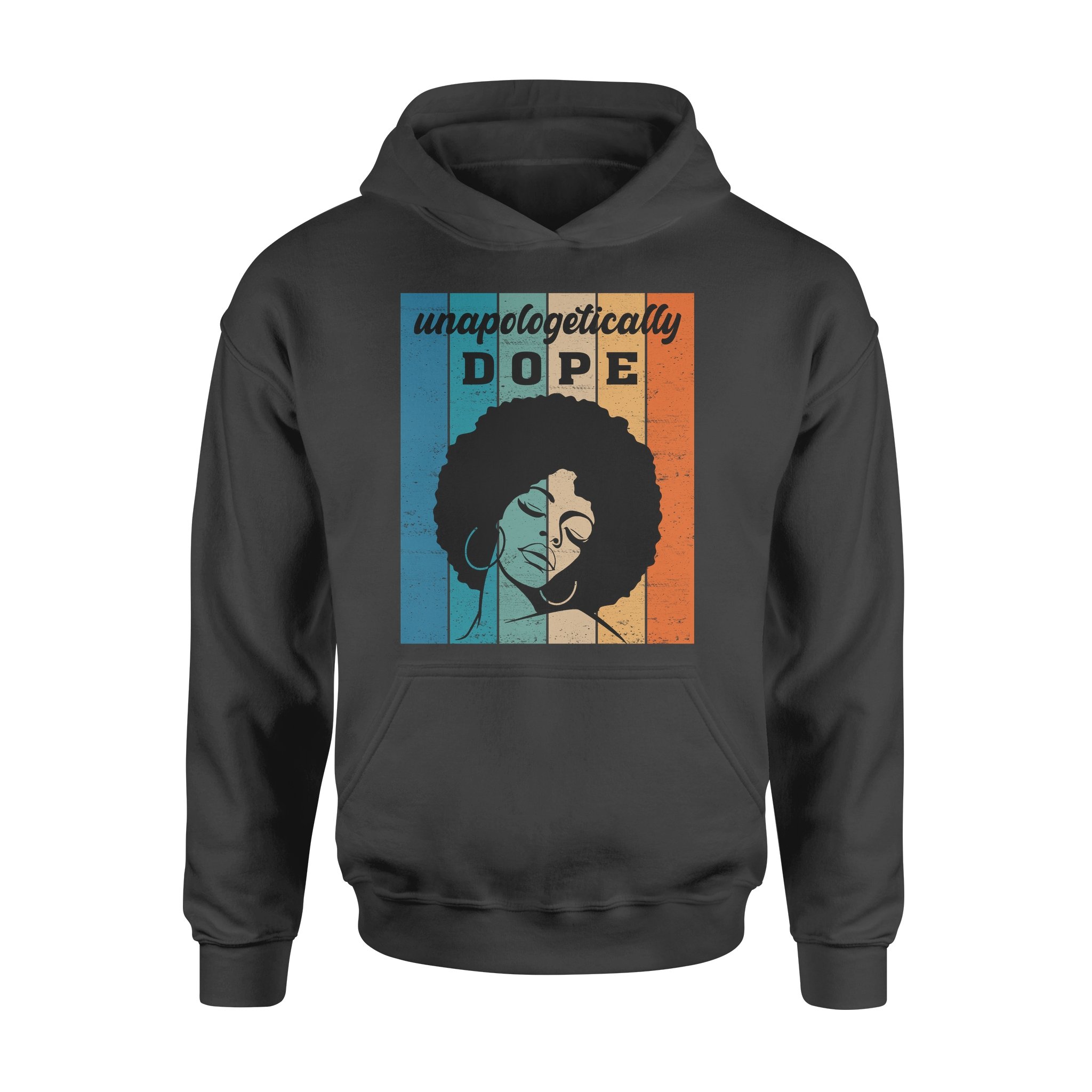 Unapologetically Dope Vintage African American Woman Black Queen Gift – Standard Hoodie