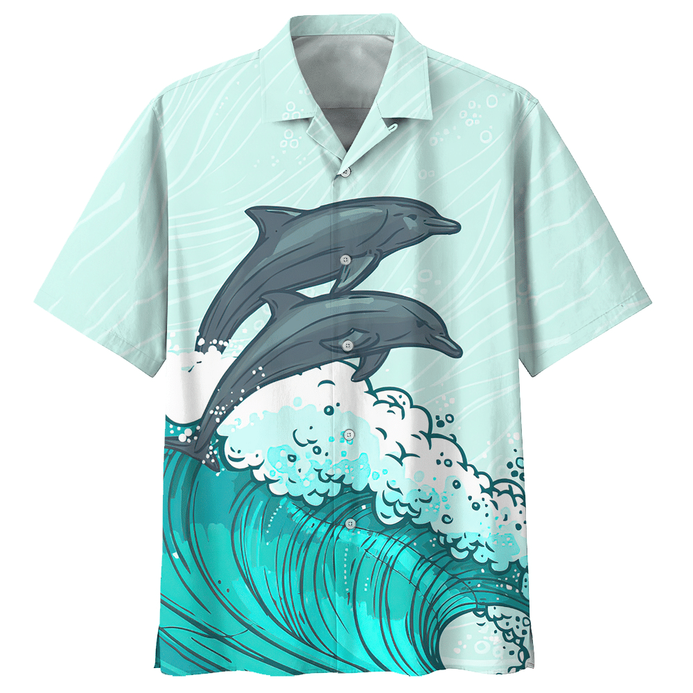 DOLPHIN HAWAIIAN SHIRT – BQD-DOL0504B14-CTD