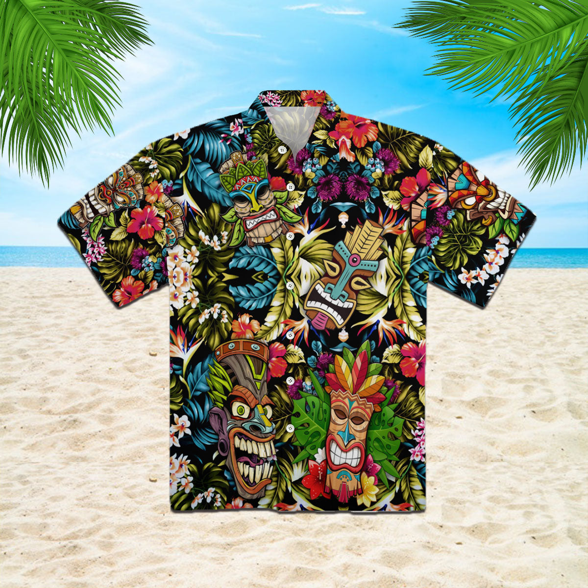 Oragontee Tiki Colorful Hawaii Shirt For Men Women Adult Ha60714