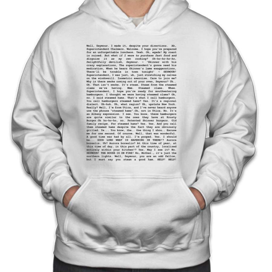 The Entire Steamed Hams Script Hoodie