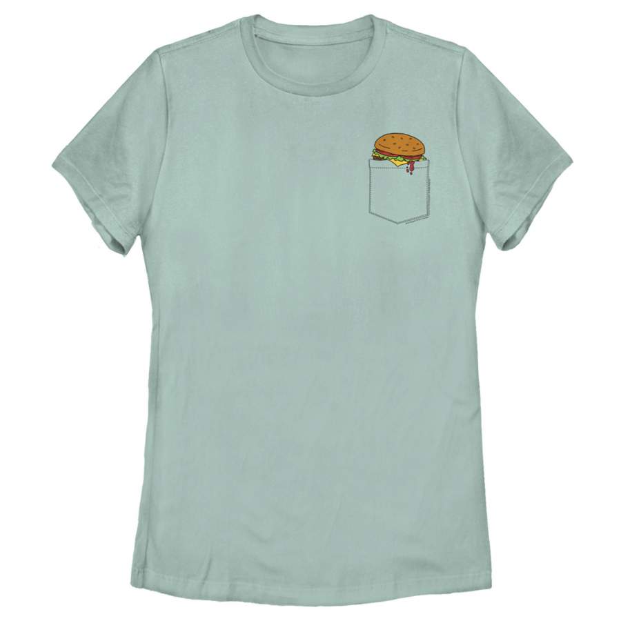 Bob’s Burgers Women’s Snack Pocket Print  T Shirt