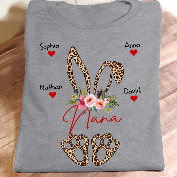 Nana Bunny – Art Flower | Personalized T-Shirt