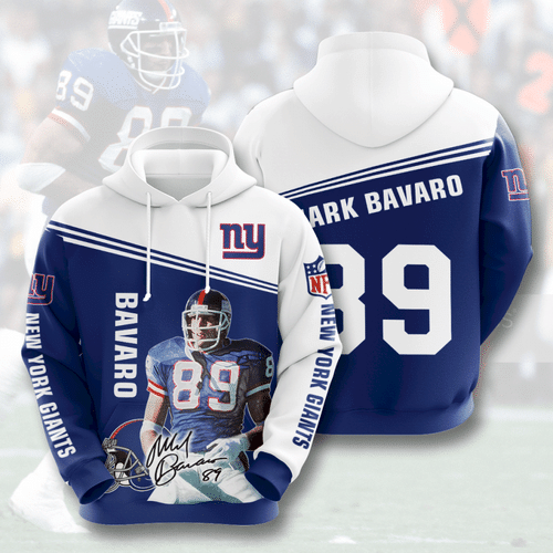 Mark Bavaro New York Giants 3D Hoodie Zip Sweatshirt Custom Full  personalize Personalized Trending Gift