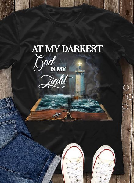 At My Darkest God Is My Lighthouse Jesus Christian Classic T-Shirt