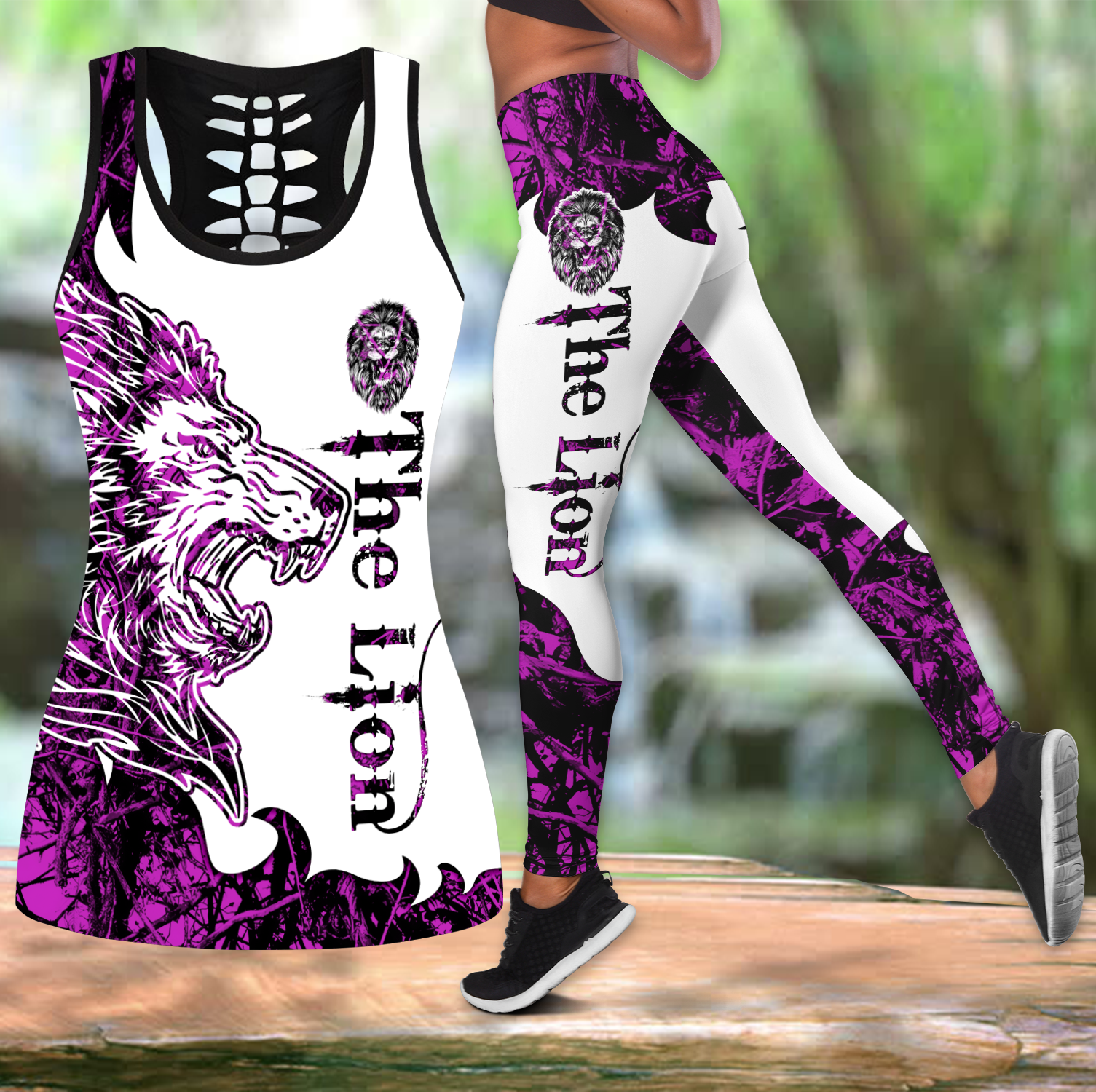 The Purple Lion Tattoo Combo Tanktop + Legging