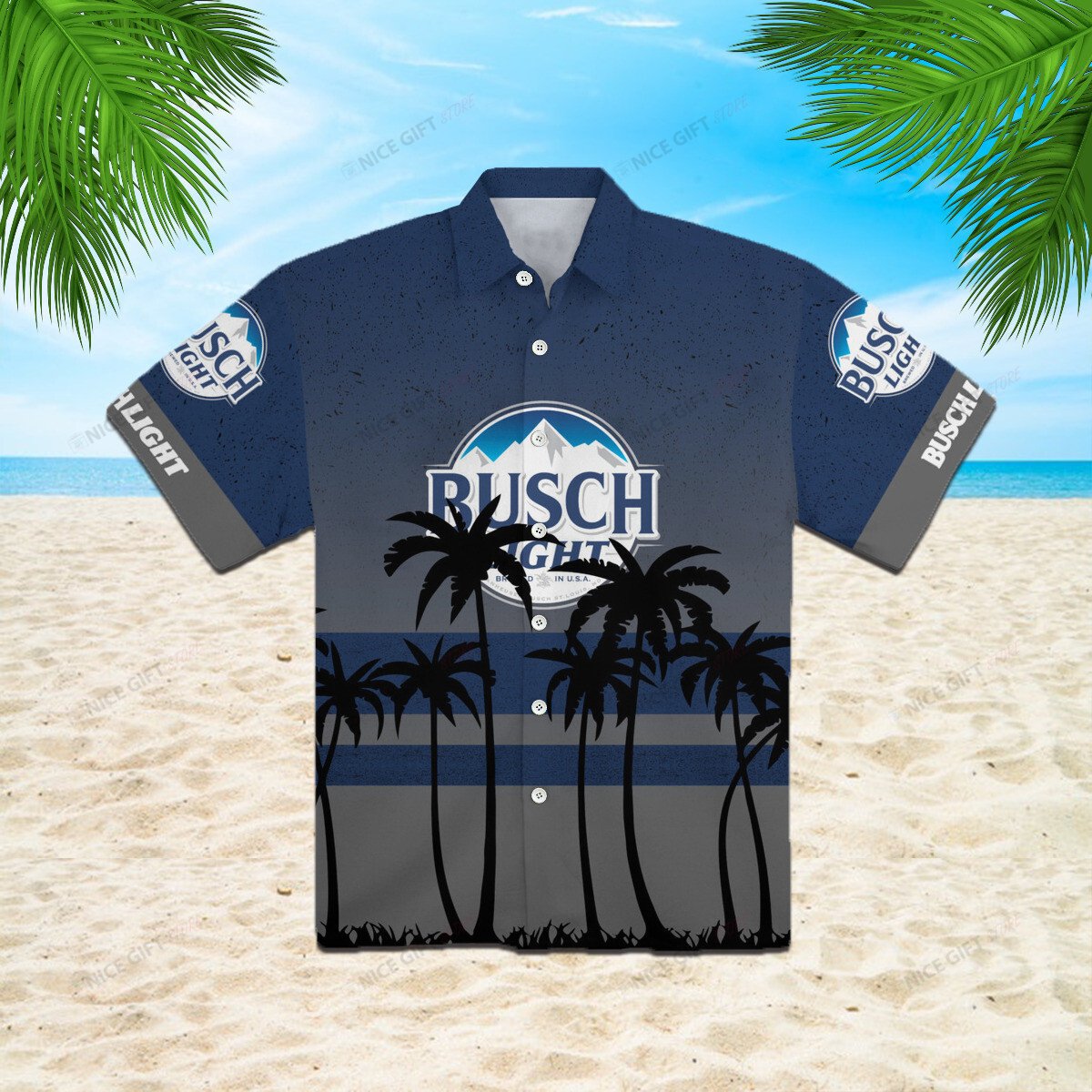 Busch Light Hawaiian Shirt 3Hs-C7W2