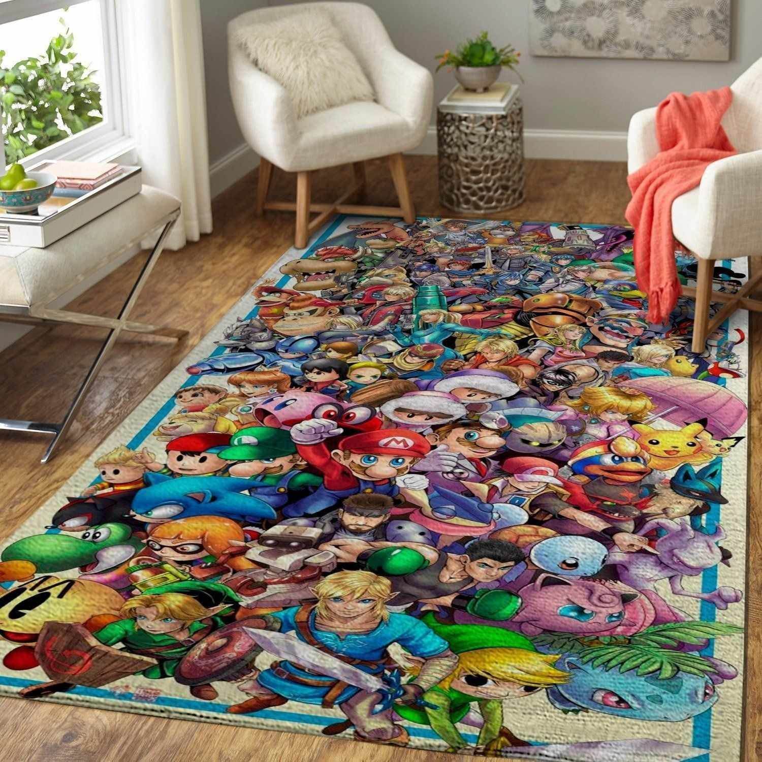 Super Smash Bros. Ultimate Area  Sku 3044 Rug