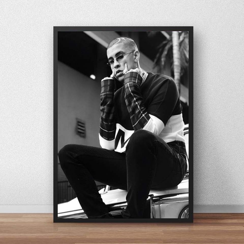 Bad Bunny Poster Prints Painting Art Wall Pictures For Living Room Home Modern Club Bar Cafe Decor alx