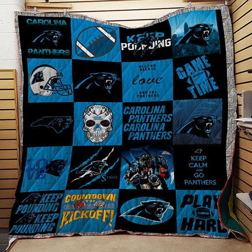 Bc  Carolina Panthers Quilt Blanket