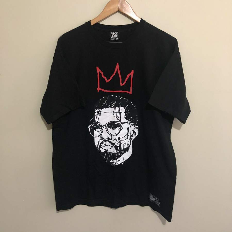 Basquait Crown T Shirt Kanye West Basquiat Yeezus Crown Rock Smith