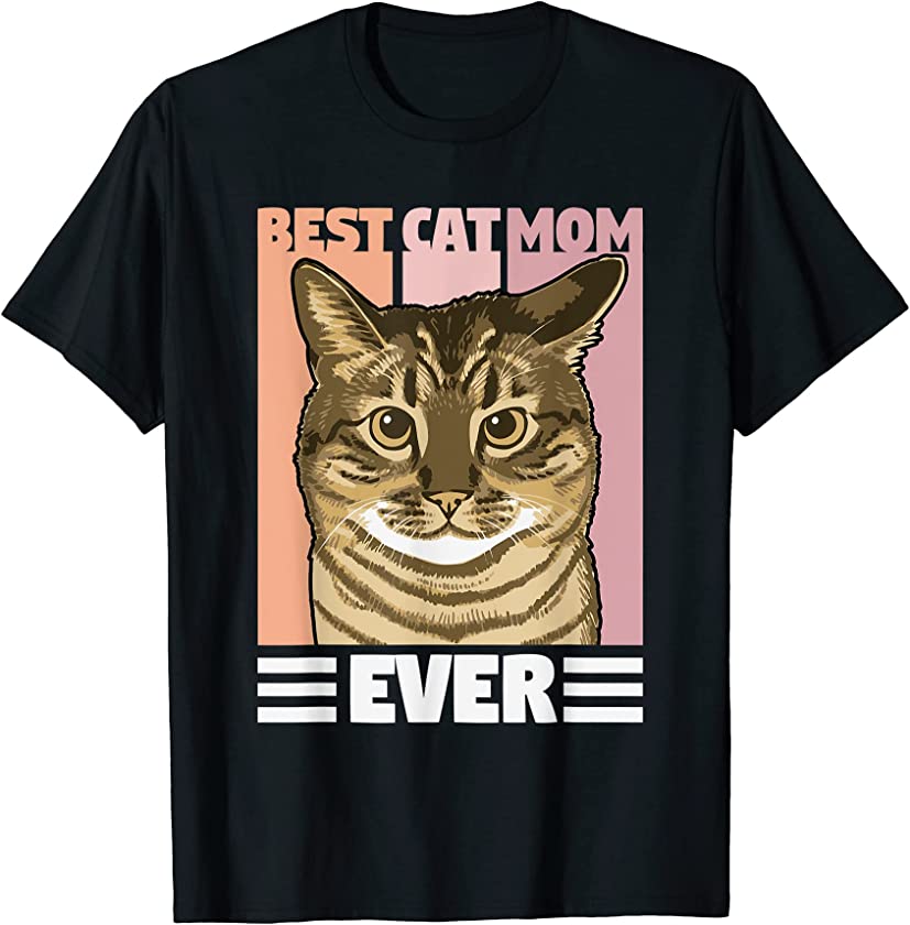 Womens Lovely cat lover love animals funny cat mom T-Shirt