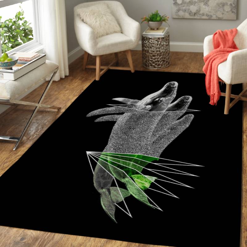 Linear Whale – Animals Area Rug Carpet