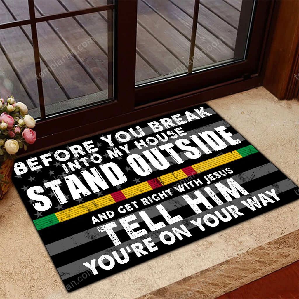 Vietnam Veteran Doormat 3D Printing HQT-DSH008