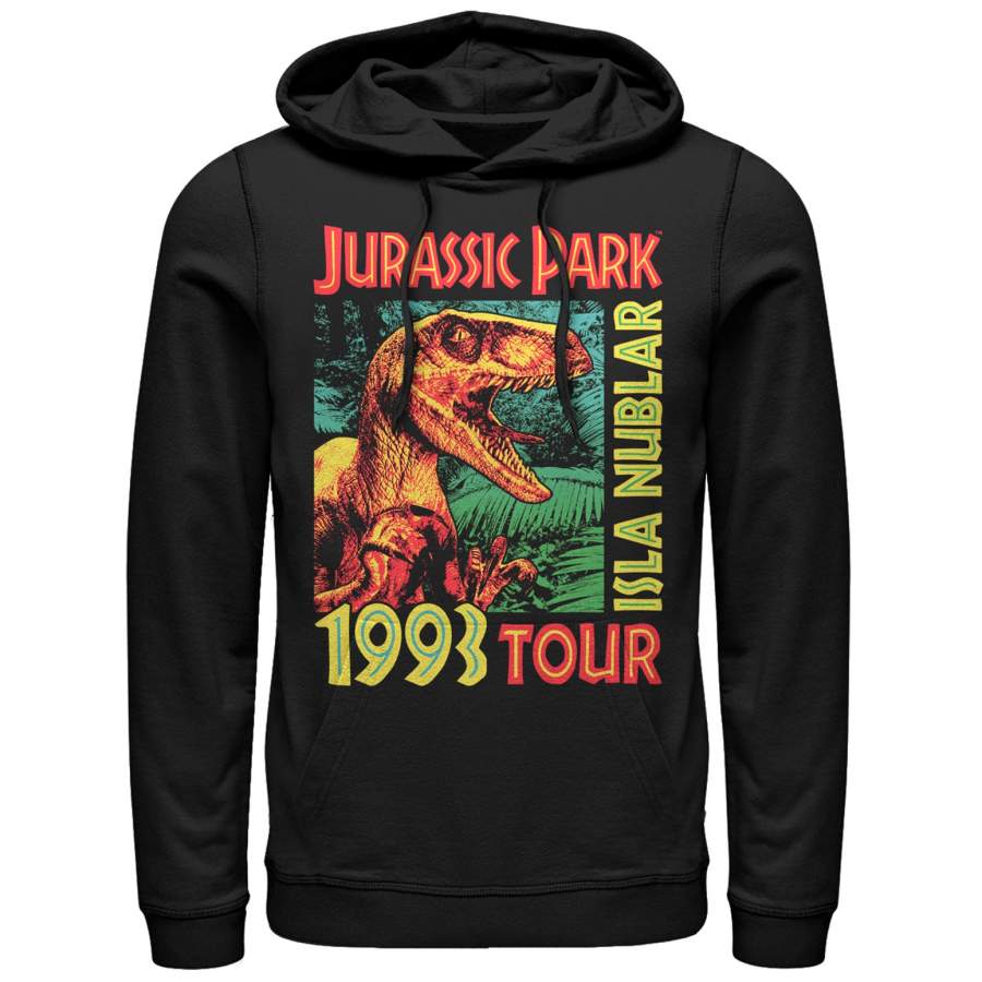 Jurassic Park Men’s Raptor ‘9Isla Nublar Tour  Lightweight Hoodie