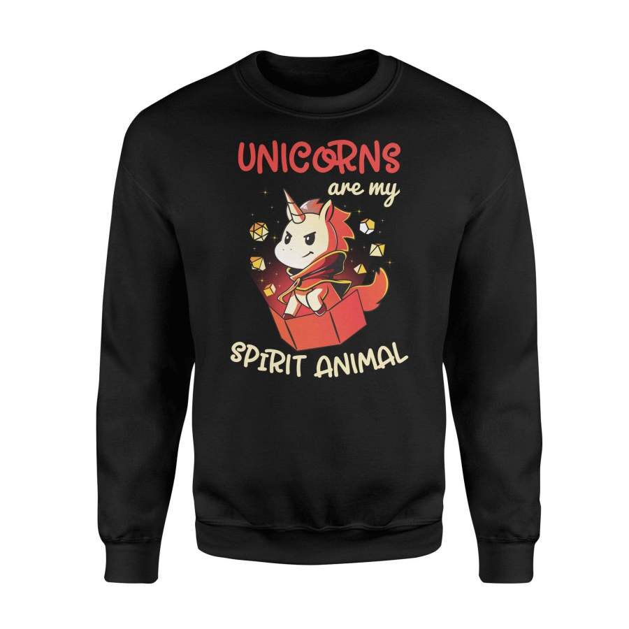 Unicorns Are My Spirit Animal Fleece Sweatshirt