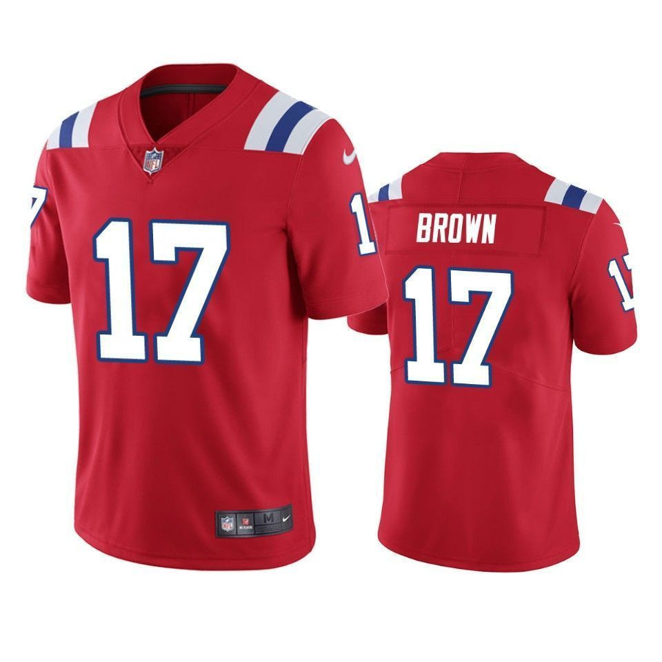 New England Patriots Antonio Brown Red Vapor Limited 3D Jersey