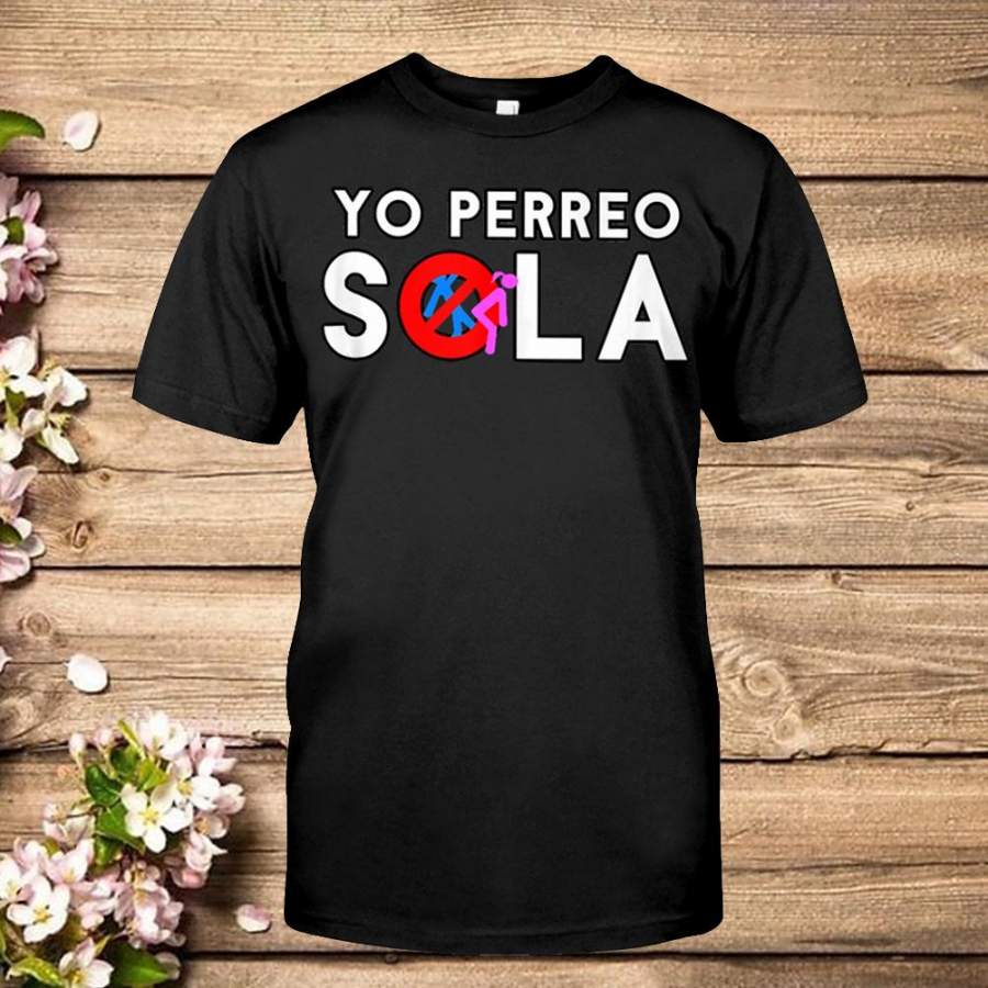 Yo Perreo Sola Trap Bunny Perreo Doodle T-Shirt