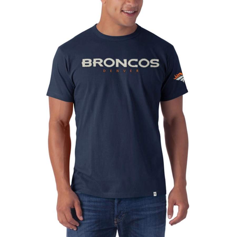 Denver Broncos – Logo Fieldhouse Premium Navy T-Shirt