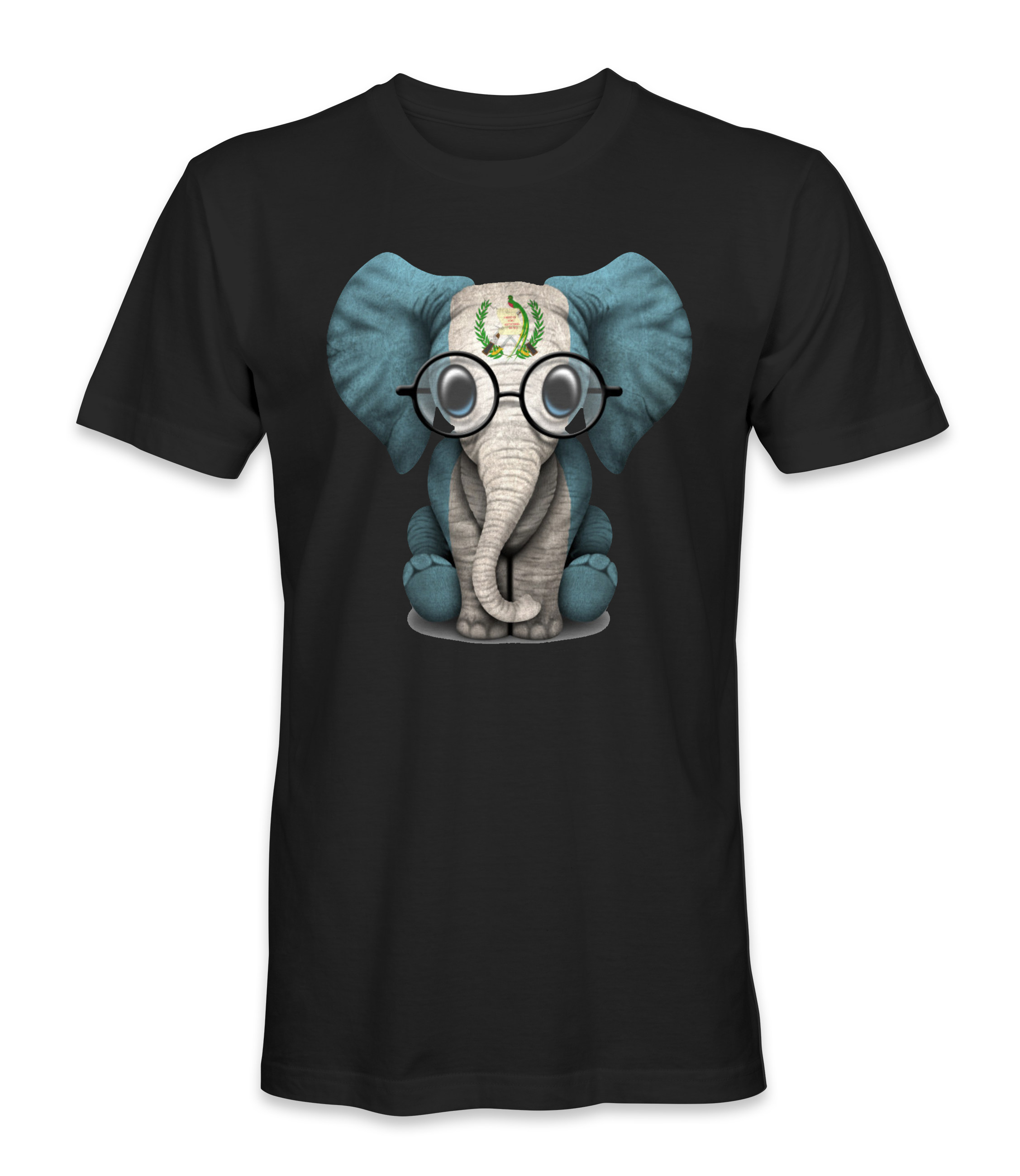 Guatemala Country Flag On An Elephant T-Shirt