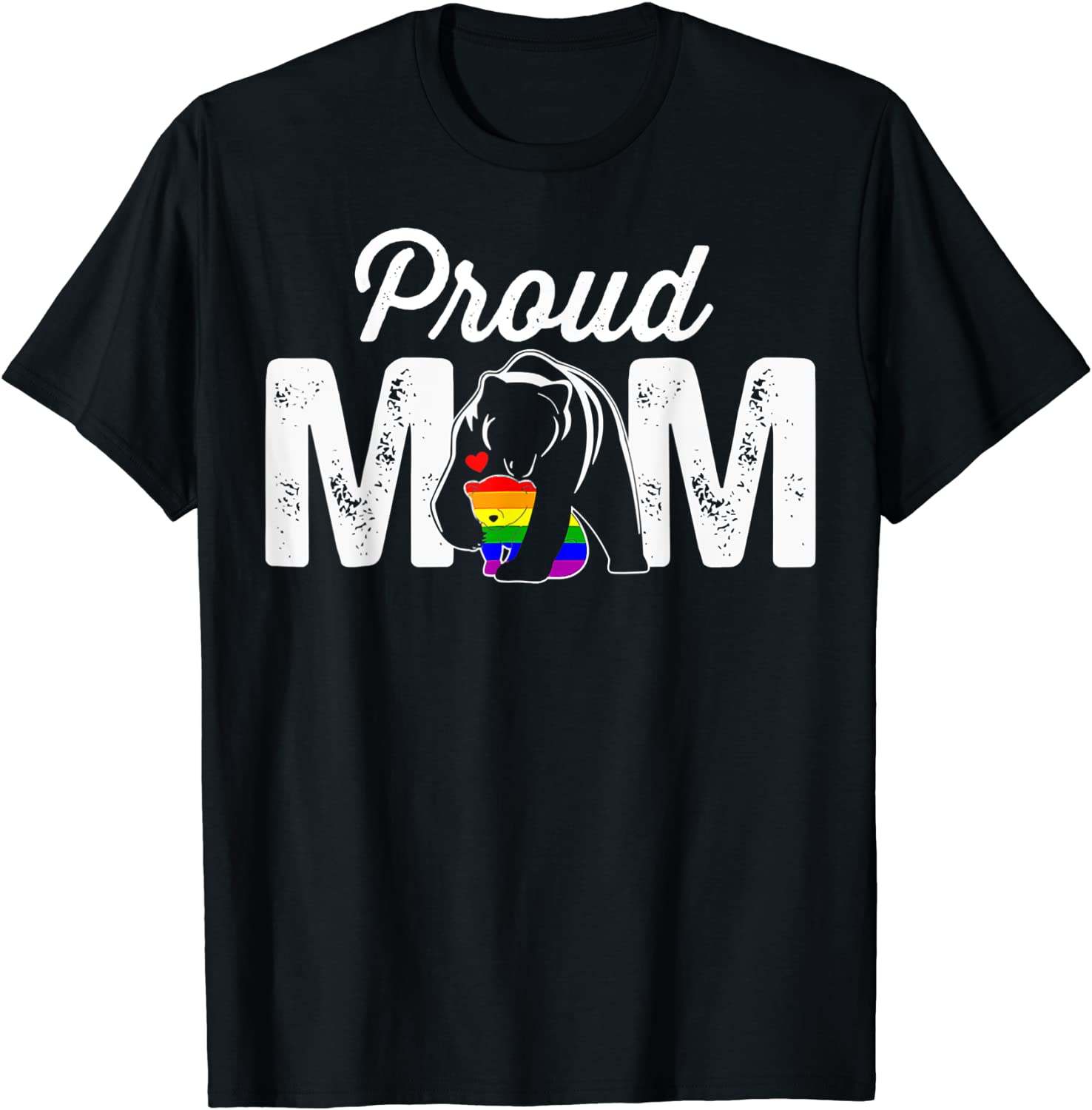 Gift For Les Mom, Shirt For Lesbian Mom, Cute Proud Lgbt Mom Lesbian Bear