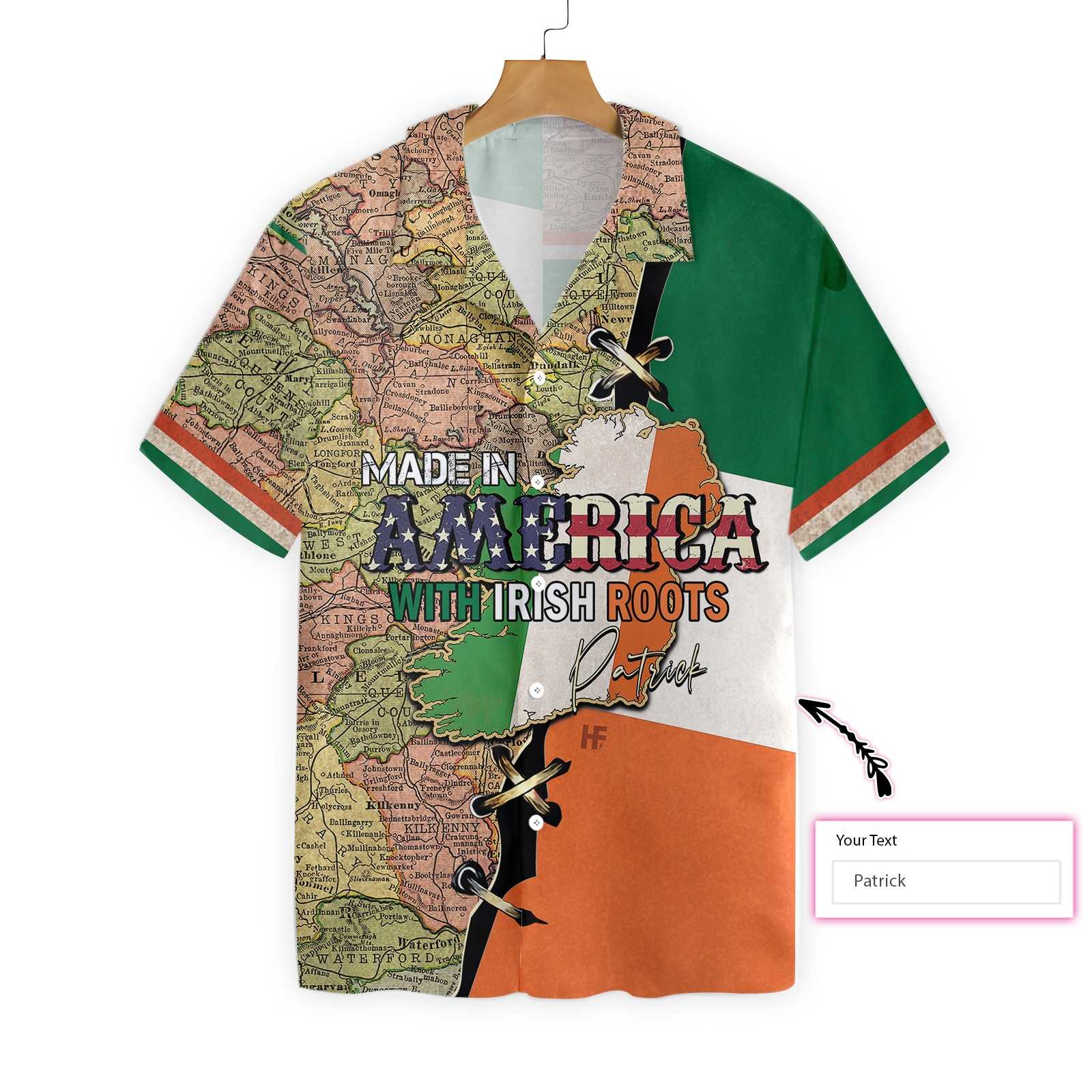 Made In America With Irish Roots 1901 Custom Hawaii Shirt Ha91935