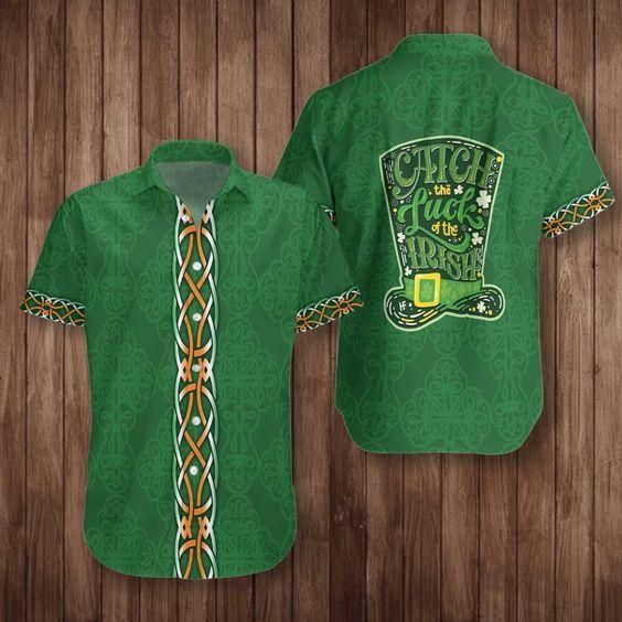 High Quality Hawaii Aloha Shirts Irish St Patricks Day Catch The Luck Ha73684