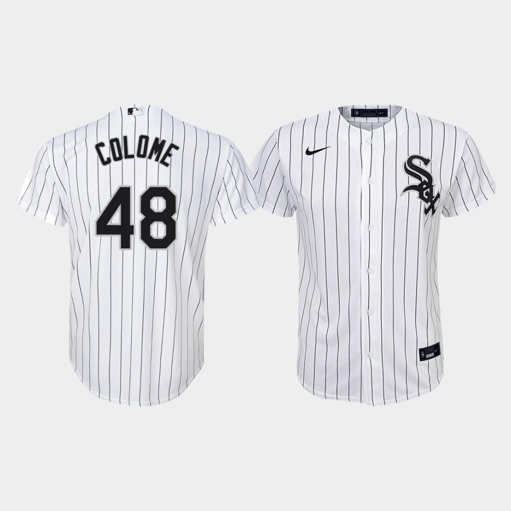 Youth Chicago White Sox Alex Colome 48 White Home Jersey